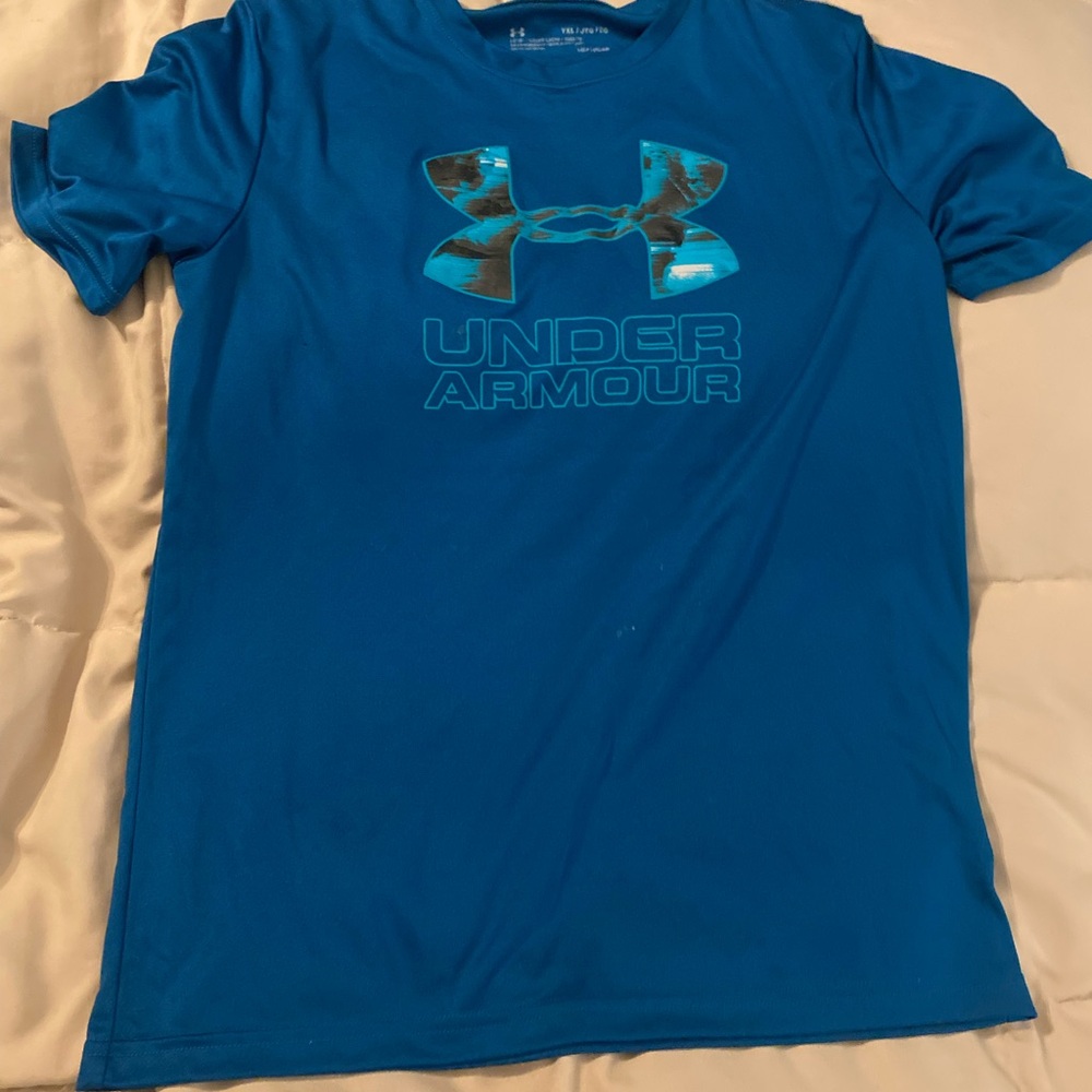 Under Armour Kids Teal Short Sleeve Tee